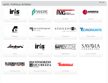 Tablet Screenshot of gate.iris-group.it